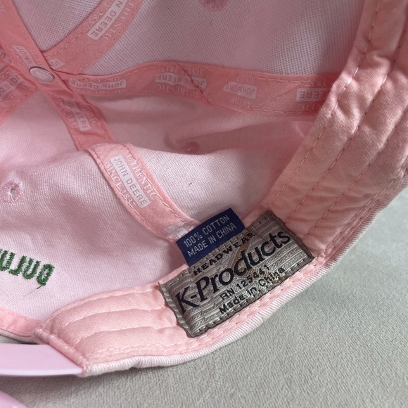 Woman’s Pink John Deere Snap Back Baseball Hat - Picture 6 of 11
